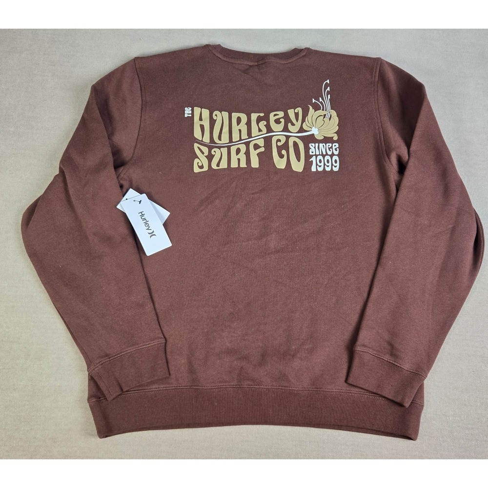 HURLEY MEN'S SEA Surf Co. Since 1999 CREW NECK SWEATSHIRT Sz. Sm NEW MFT0012570‎